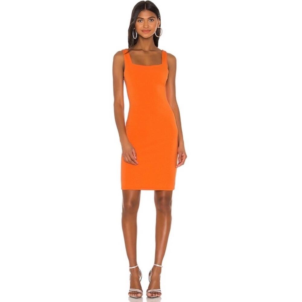 Alice + Olivia Addie Dress in Orange Monarch.